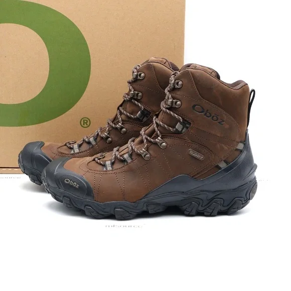 NEW Oboz Bridger 8" Insulated B-Dry Waterproof Hiking Shoes Men's 82001 - Picture 1 of 16